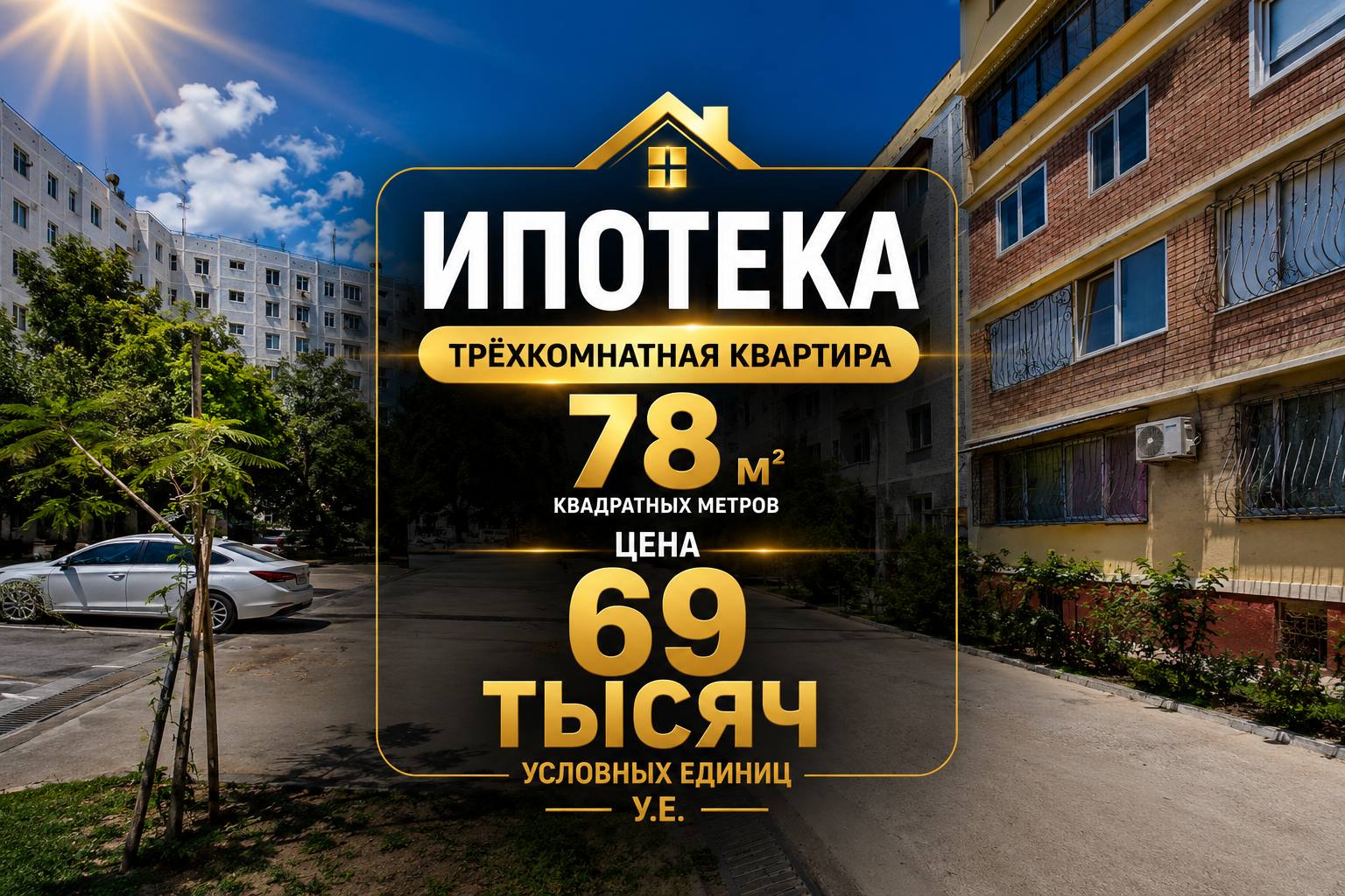 Продажа 3-комнатной квартиры в yashnabad — 78 м², фотография 1